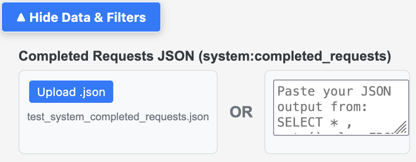 Paste JSON in the upper-left input box and click Parse JSON